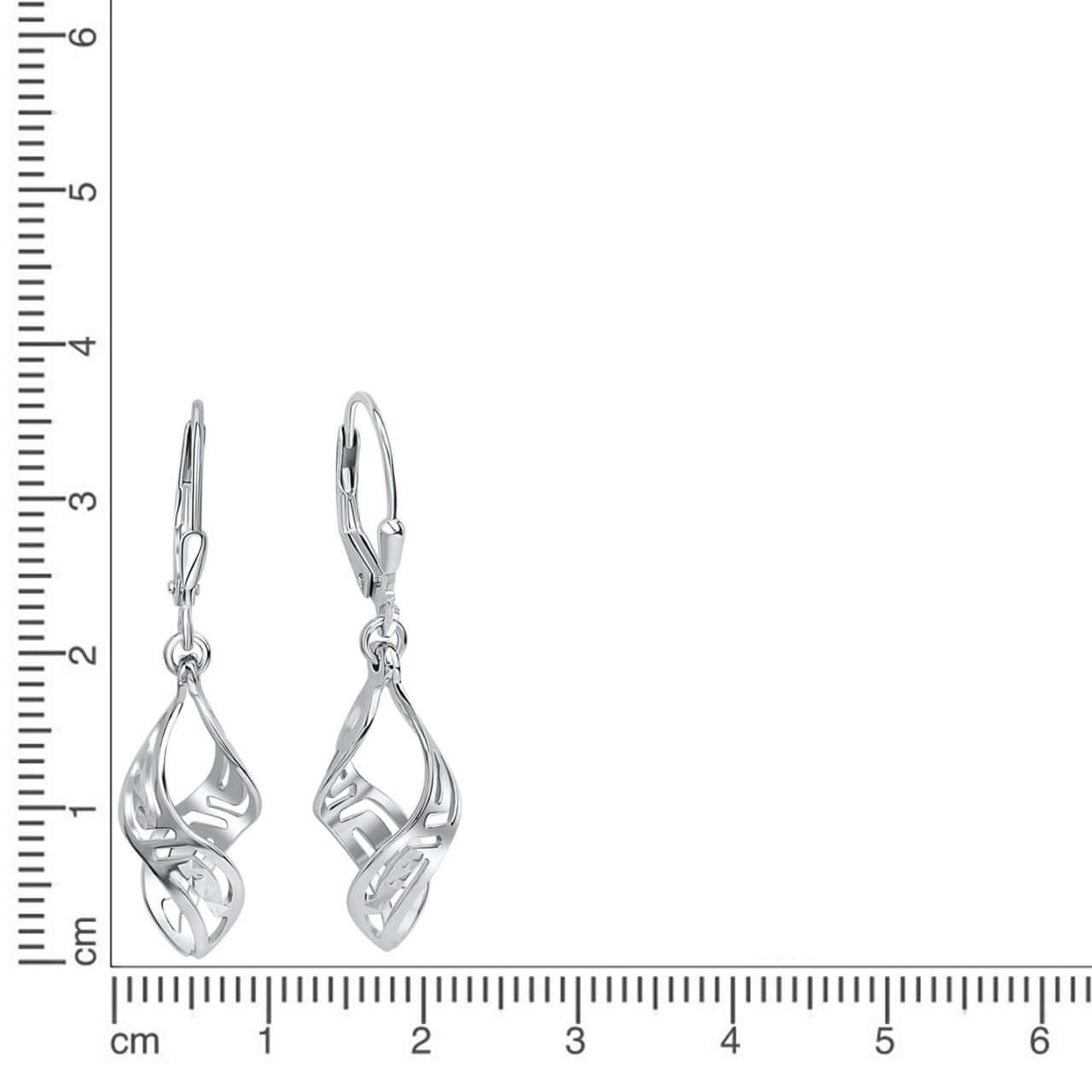 Schmuck Ohrhänger Ohrringe 925er Silber rhodiniert 3,7cm, 1 Paar günstig kaufen