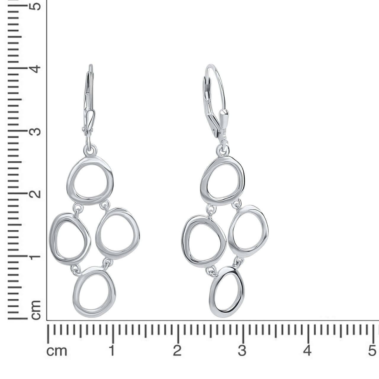 Schmuck Ohrhänger Ohrringe 925er Silber beweglich 4,4cm, 1 Paar günstig kaufen