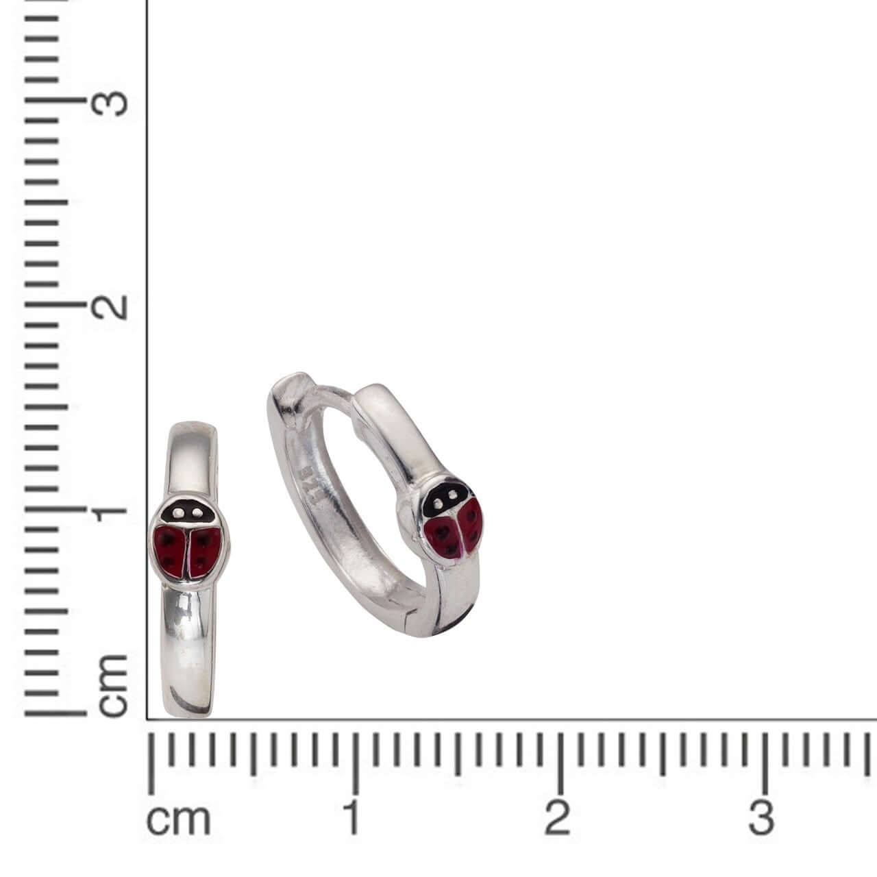 Schmuck Creolen Ohrringe Kinder KinderCreole Ohrringe 925er Sterling Silber Marienkäfer 1,4cm, 1 Paar günstig kaufen