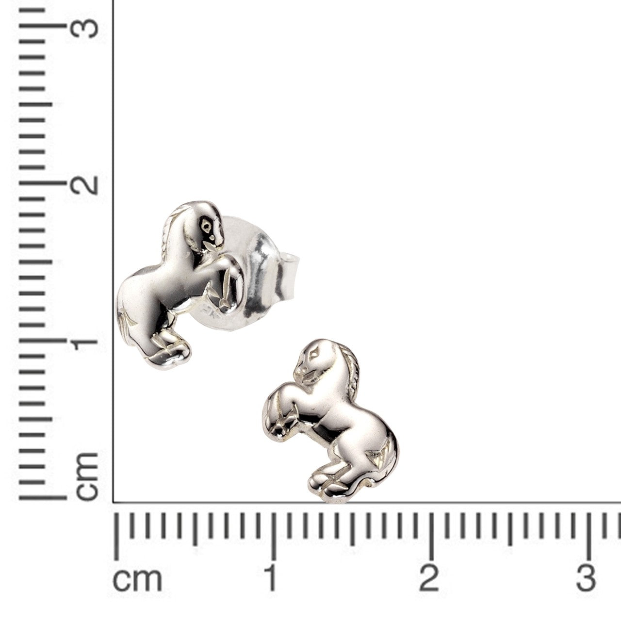 Schmuck Ohrstecker Kinder 925er Sterling SIlber Pferd 0,8cm, 1 Paar günstig kaufen