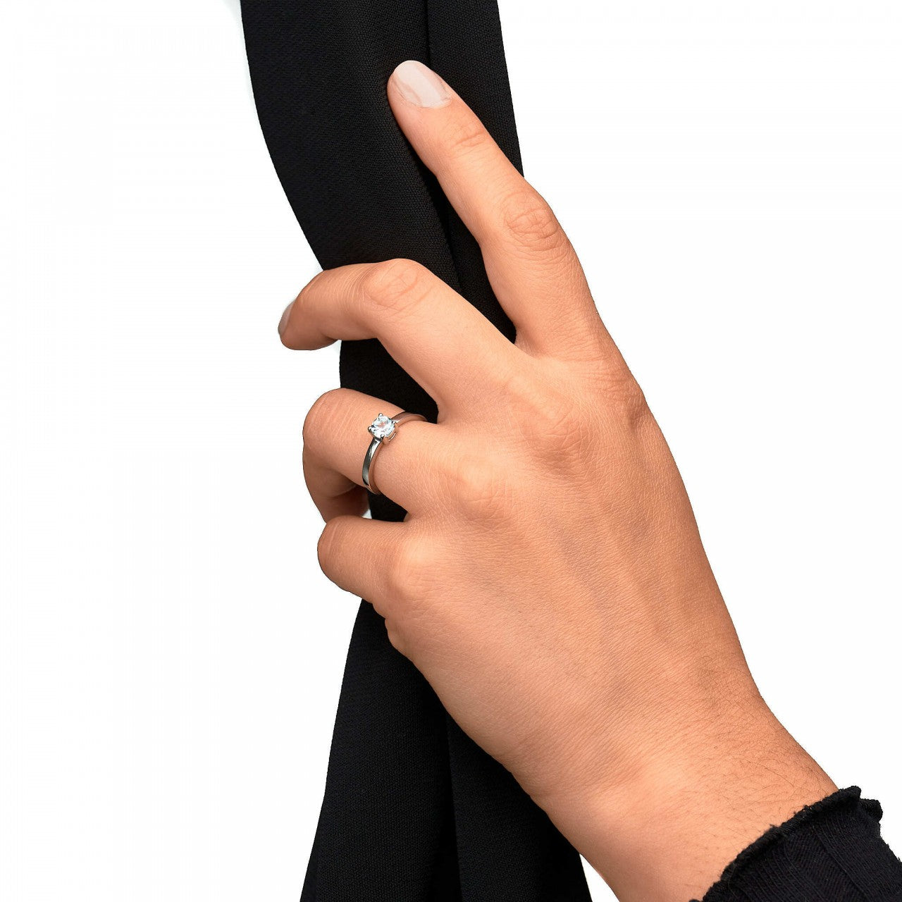 Schmuck Ring Damen Silber 925 rhodiniert 17x Zirkonia günstig kaufen