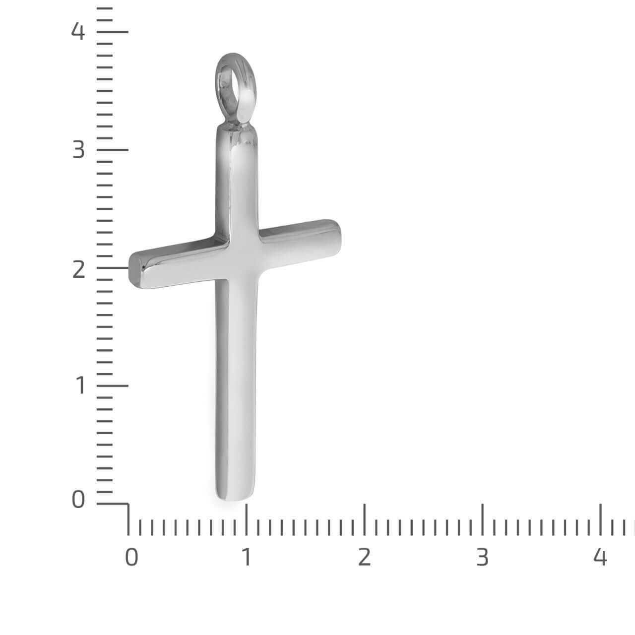 Schmuck Halsketten-Anhänger Damen 925 Silber rhodiniert Kreuz 3,7cm günstig kaufen