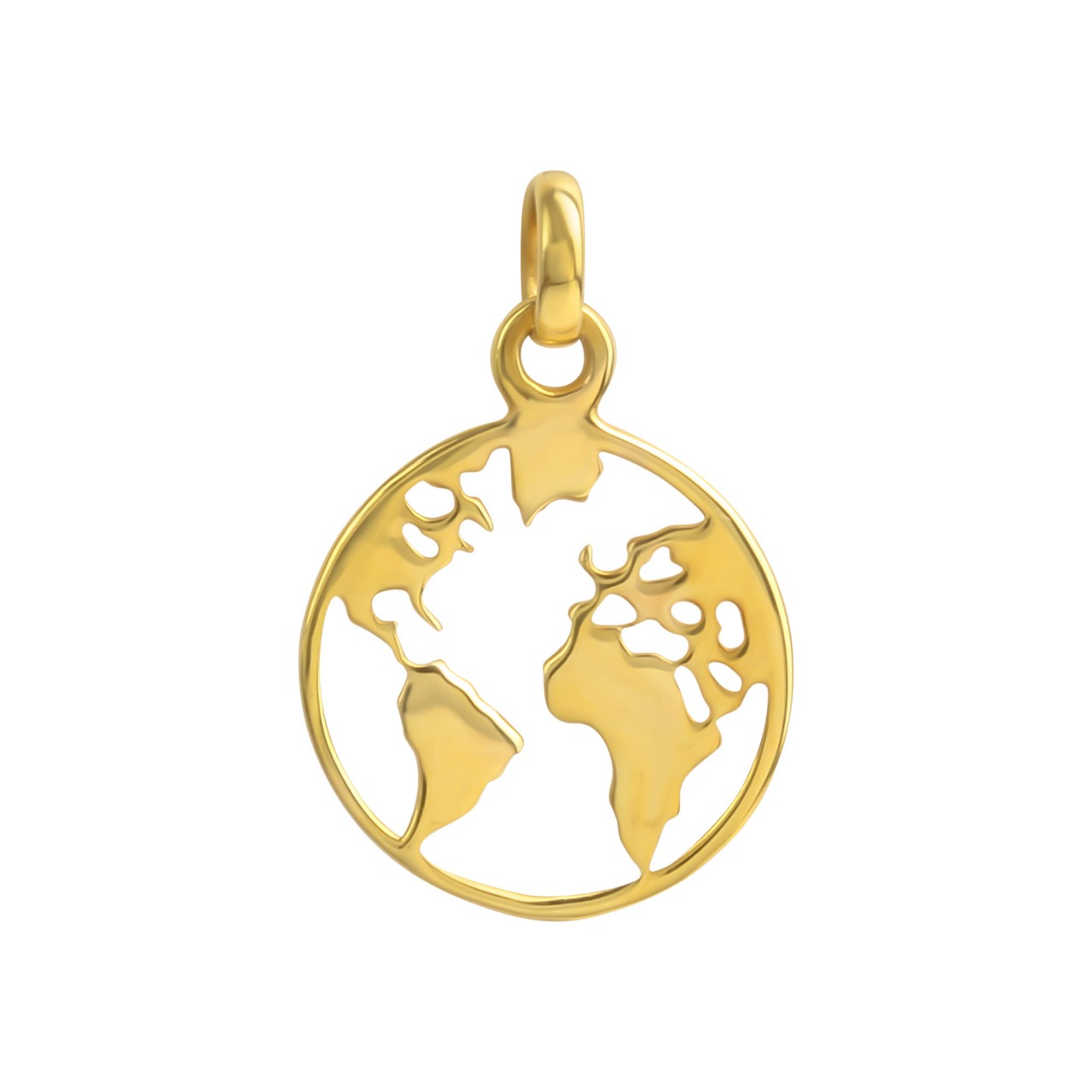 Schmuck Halsketten-Anhänger Damen 333 Gelbgold Motiv Welt 1,7cm günstig kaufen