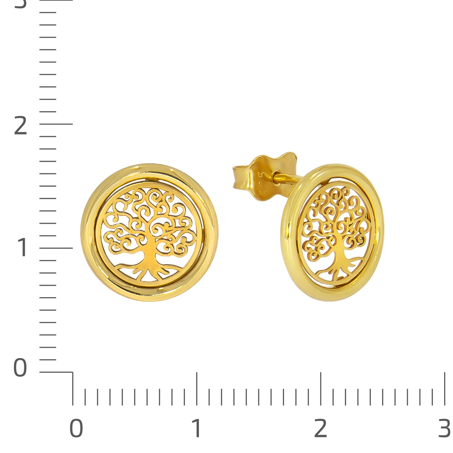 Ohrstecker 375/- Gold 1,1cm