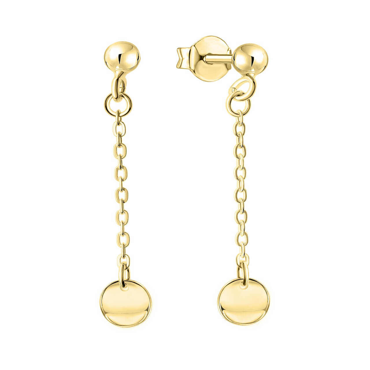 Schmuck Ohrhänger Ohrringe 925-Sterling Silber vergoldet 4,1cm, 1 Paar günstig kaufen