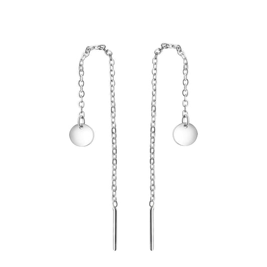 Schmuck Durchziehohrringe 925-Sterling Silber rhodiniert 8,5cm, 1 Paar günstig kaufen