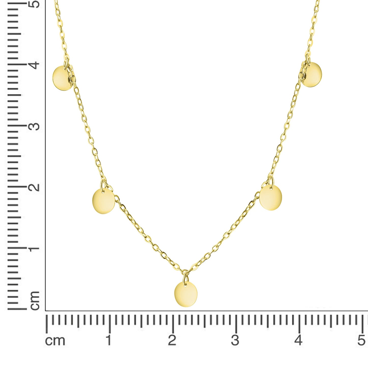 Collier Ankerkette 925/- Sterling Silber vergoldet 45,0cm