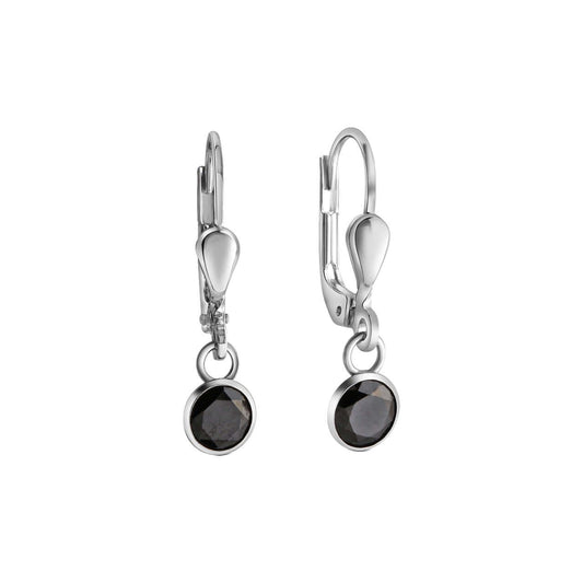Schmuck Ohrhänger Ohrringe 925-Sterling Silber rhodiniert Zirkonia 2,2cm, 1 Paar günstig kaufen