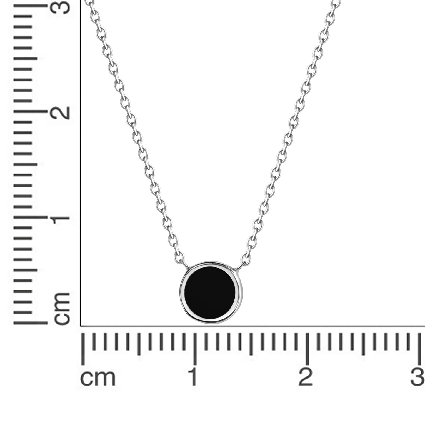 Collier Ankerkette 925/- Sterling Silber rhodiniert 45,0cm