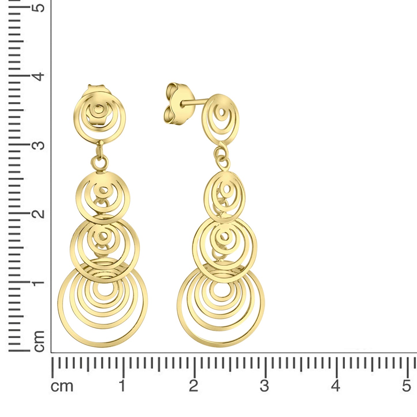 Ohrhänger 925/- Sterling Silber vergoldet 3,6cm