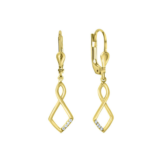 Schmuck Ohrhänger Ohrringe 925-Sterling Silber vergoldet 3,6cm, 1 Paar günstig kaufen
