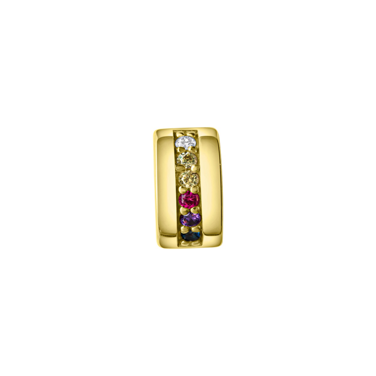 Schmuck Halsketten-Anhänger Damen 925-Sterling Silber vergoldet 1,0cm günstig kaufen