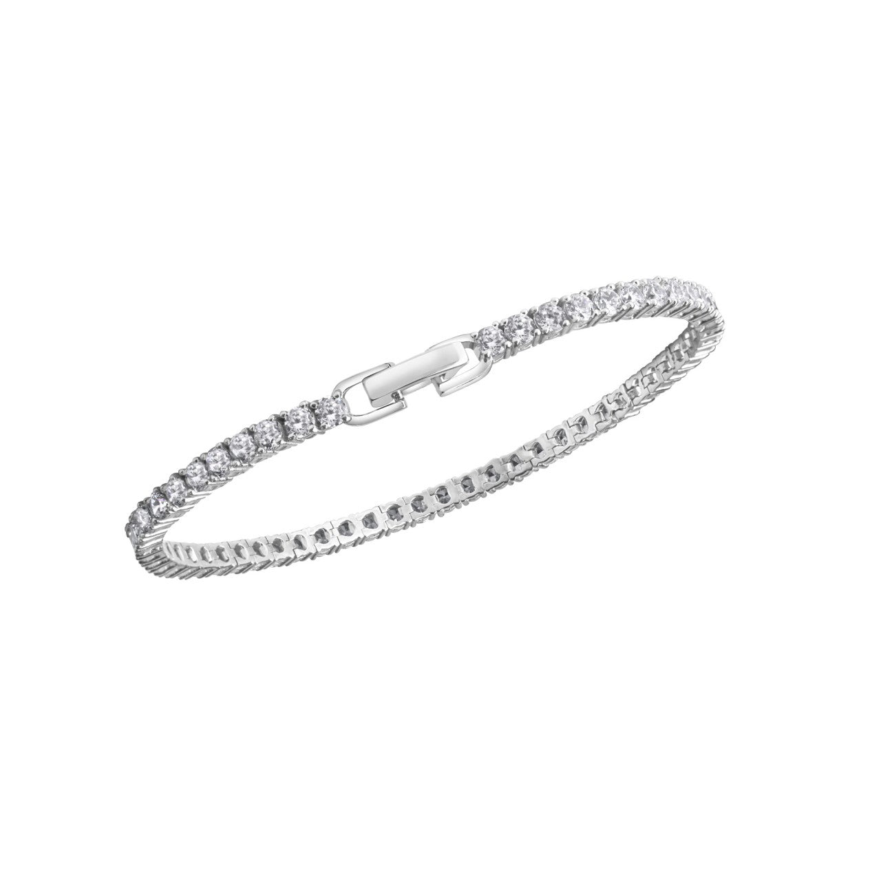 Schmuck Armband Damen 925-Sterling Silber rhodiniert Zirkonia 18+2cm günstig kaufen