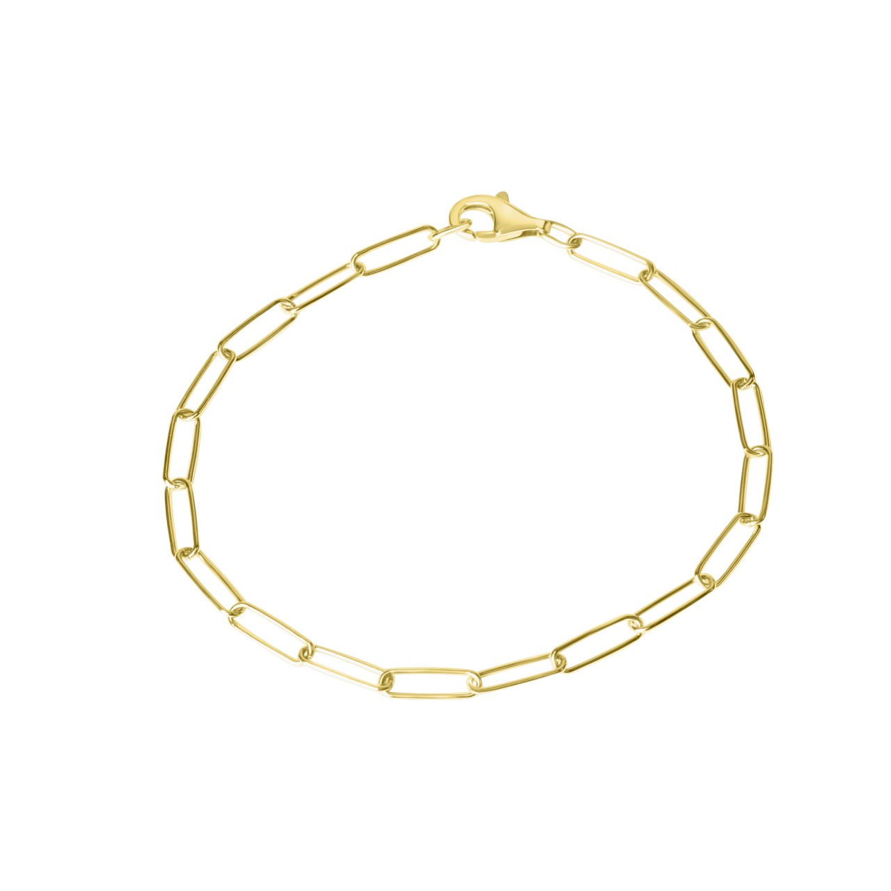 Schmuck Armband Damen 925er Sterlingsilber Gliederarmband glanz weiß 21cm günstig kaufen