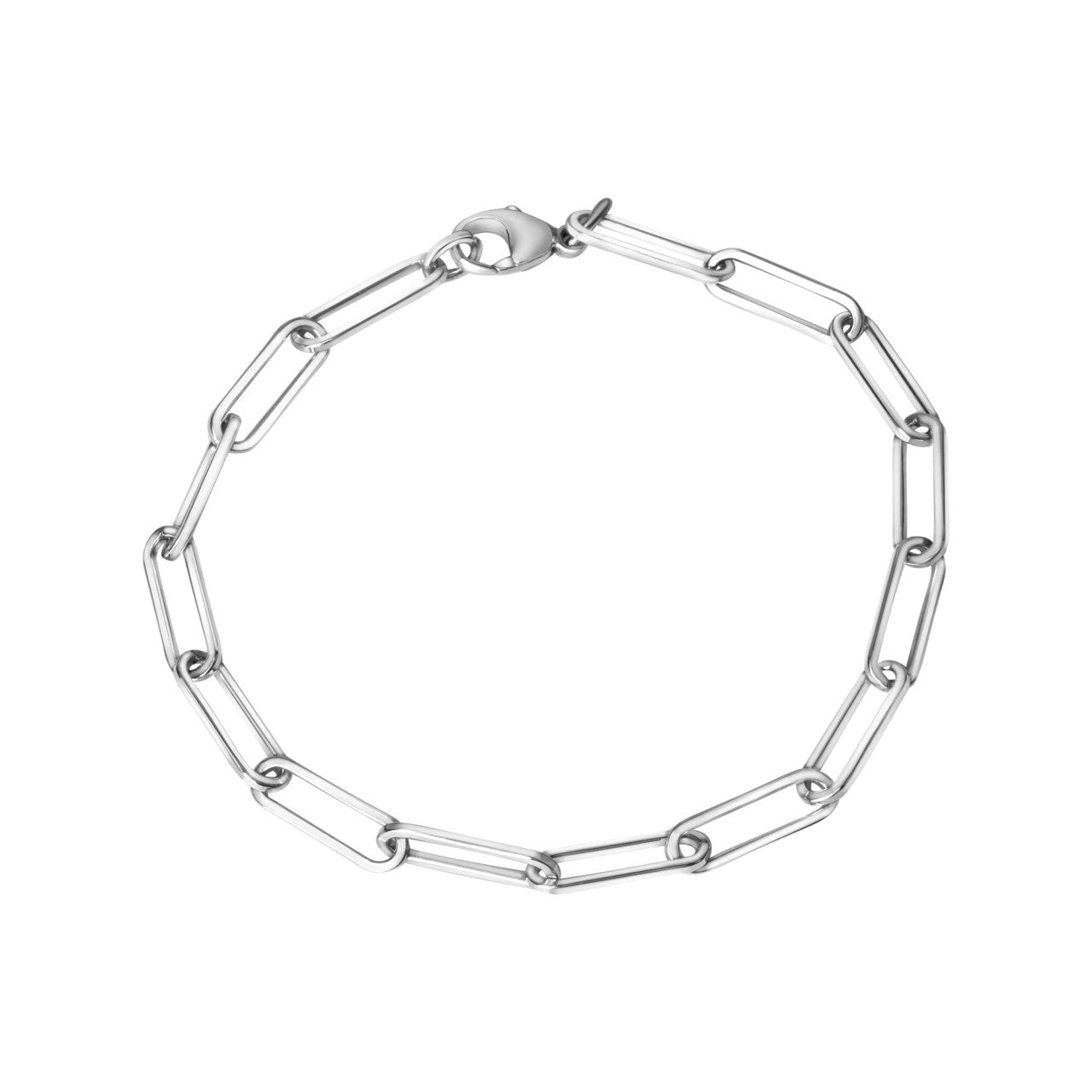 Schmuck Armband Damen 925er Sterlingsilber Gliederarmband glanz rhodiniert 19cm günstig kaufen