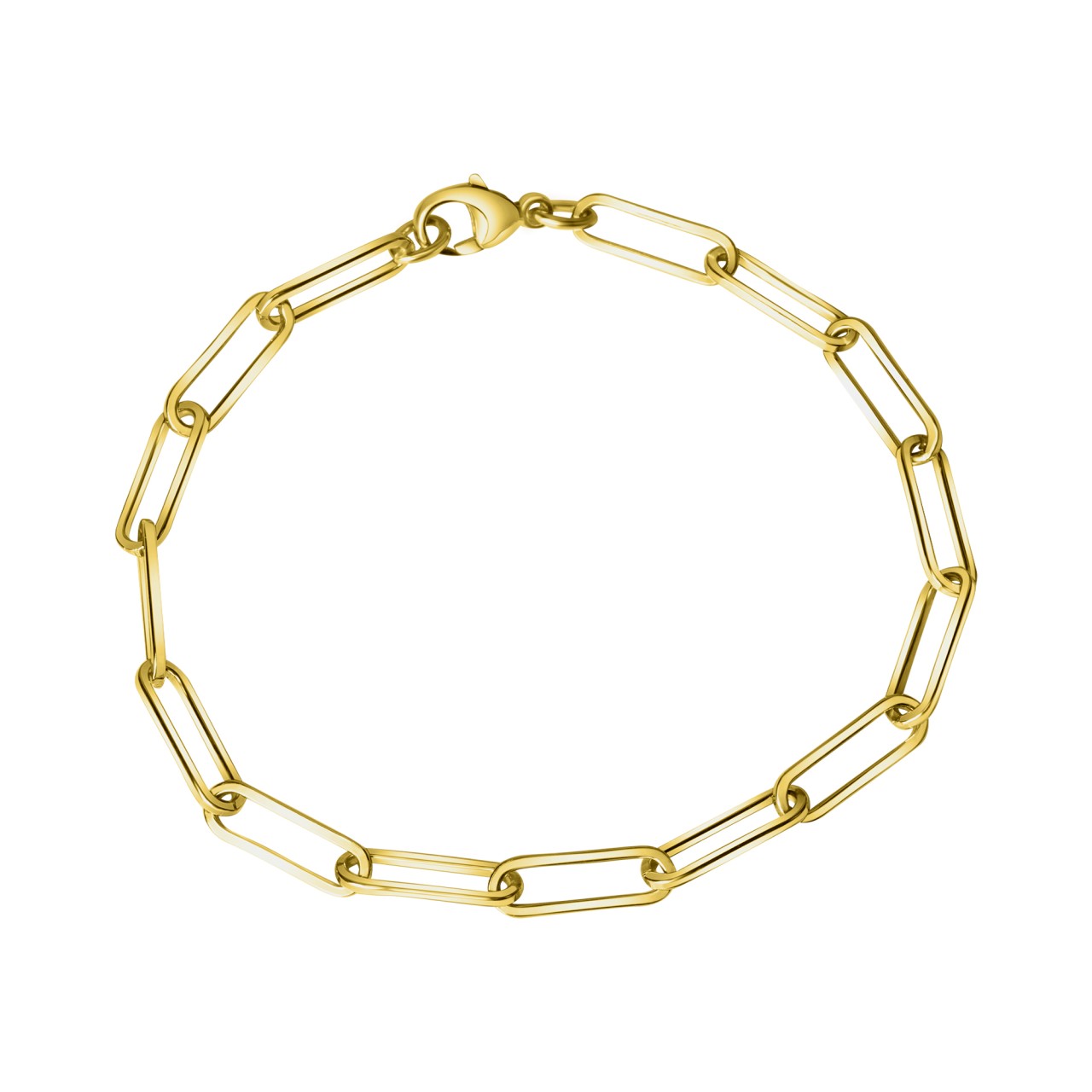 Schmuck Armband Damen 925er Sterlingsilber Gliederarmband glanz vergoldet 21cm günstig kaufen