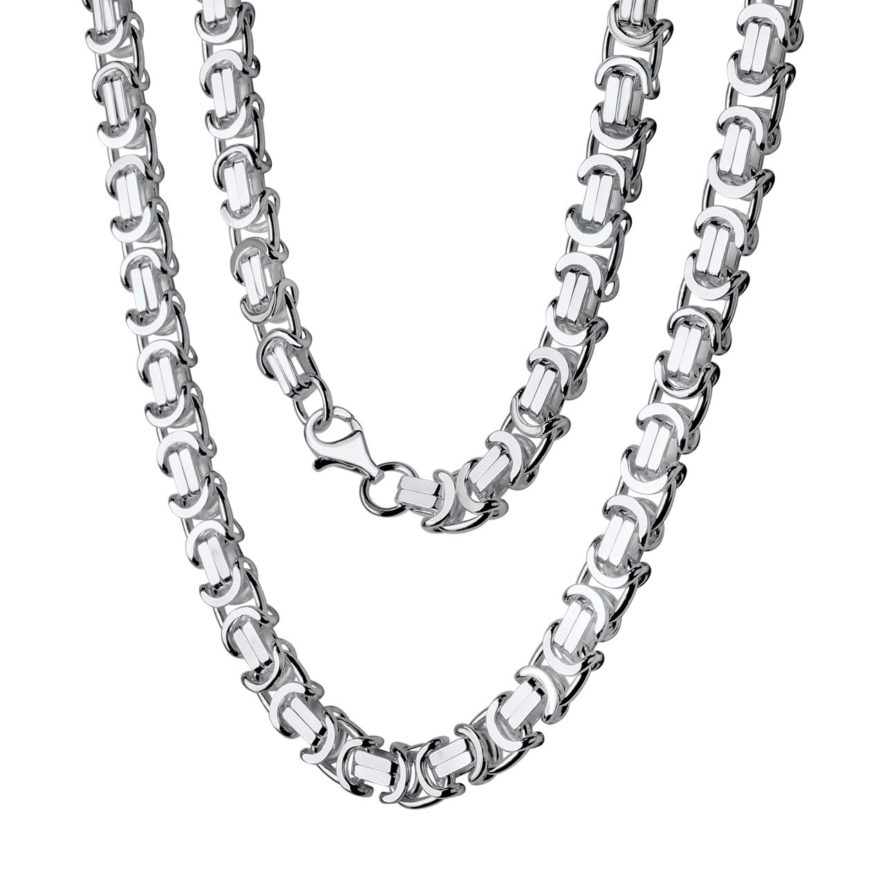 Schmuck Collier Damen 925er Sterling Silber weiß Etruskerkette 60cm günstig kaufen