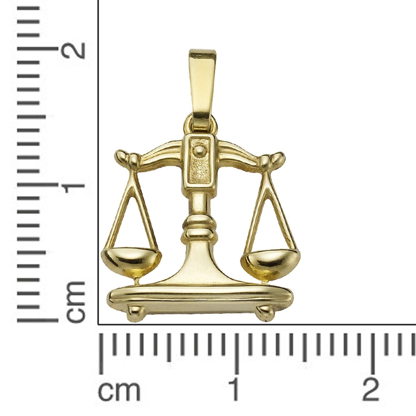Anhänger Sternzeichen Waage 585/- Gold 1,8cm