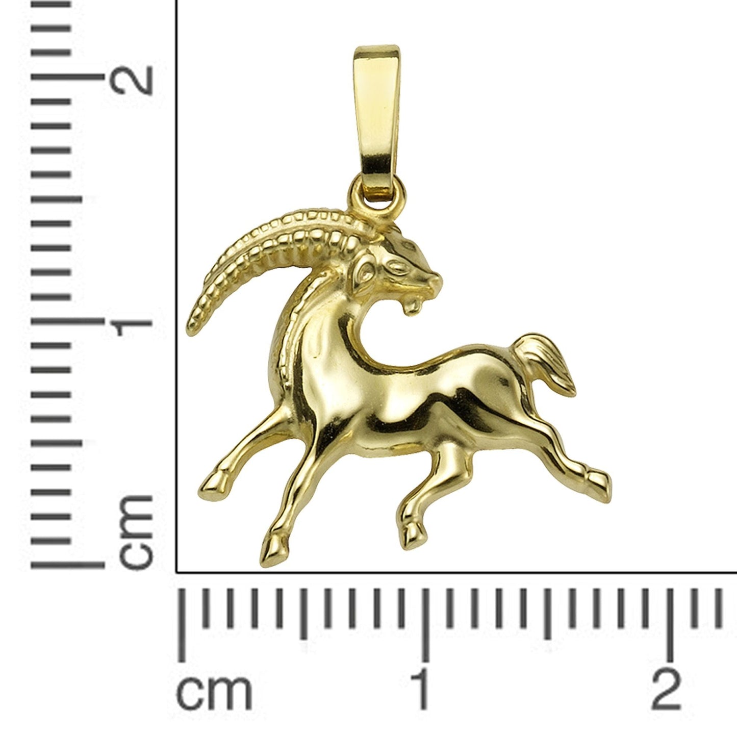 Anhänger Sternzeichen Steinbock 585/- Gold 1,8cm
