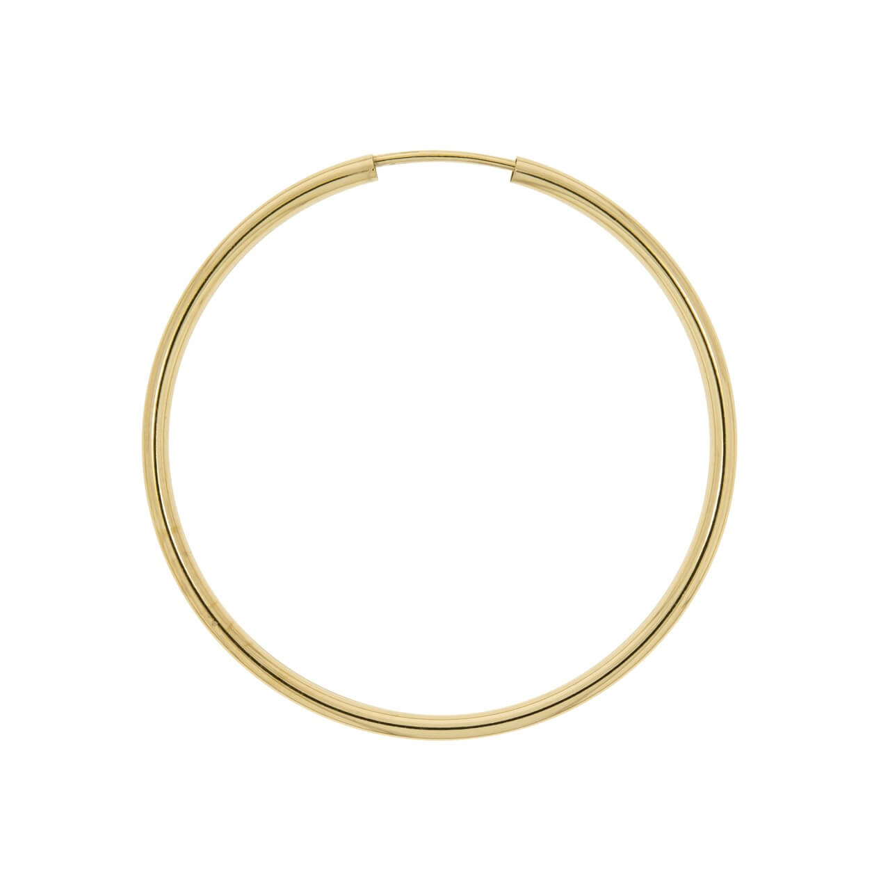 Schmuck Creolen Ohrringe Damen 585er Gelbgold glanz 40 mm, 1 Paar günstig kaufen
