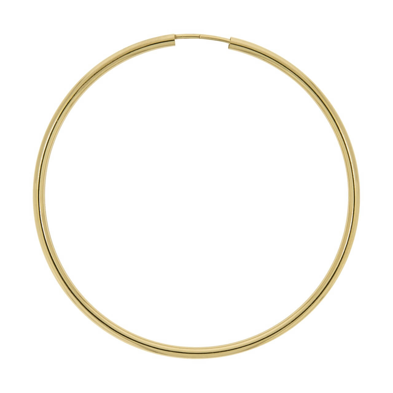 Schmuck Creolen Ohrringe Damen 585er Gelbgold glanz 50 mm, 1 Paar günstig kaufen