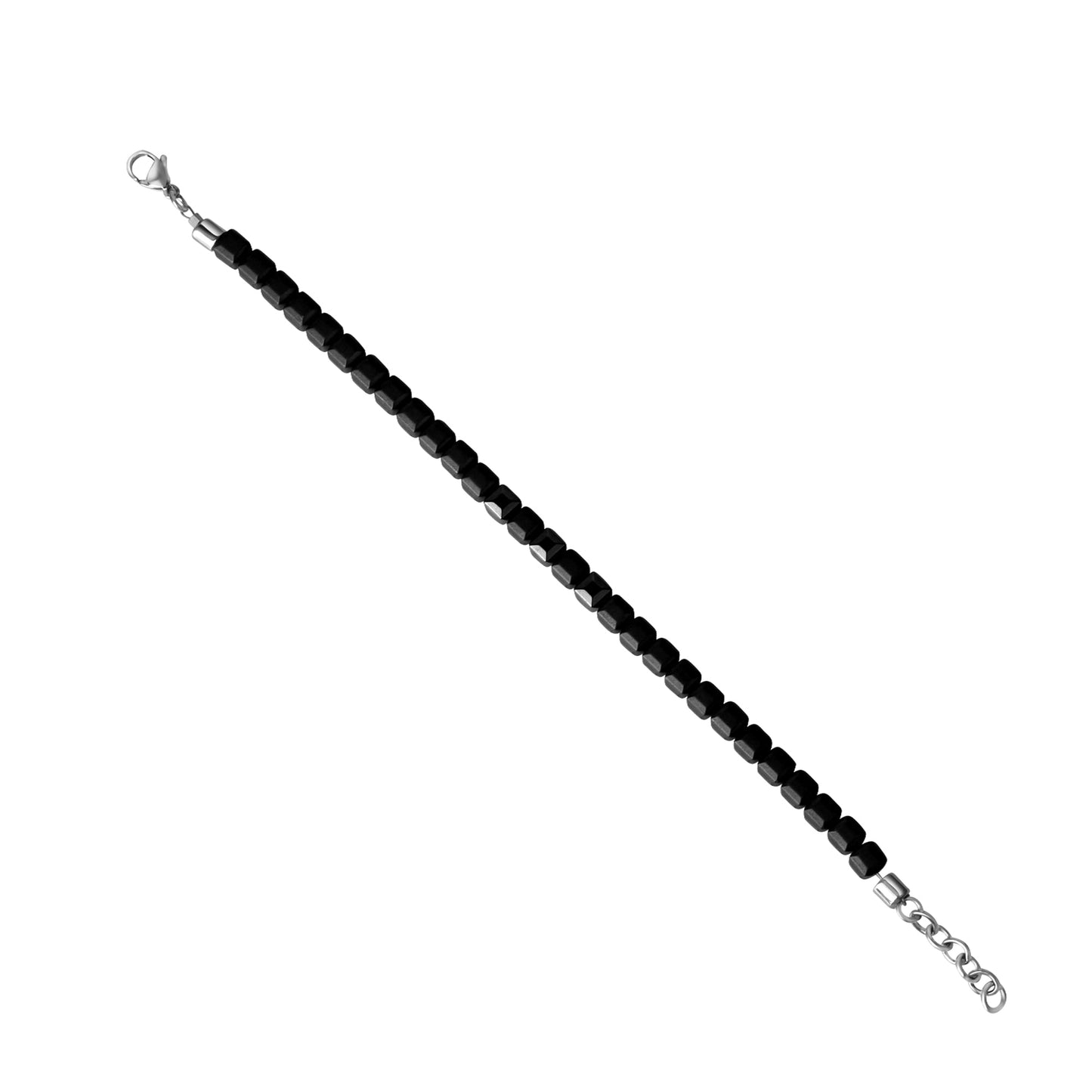 Armband Gliederarmband Edelstahl 21,0cm Hämatit