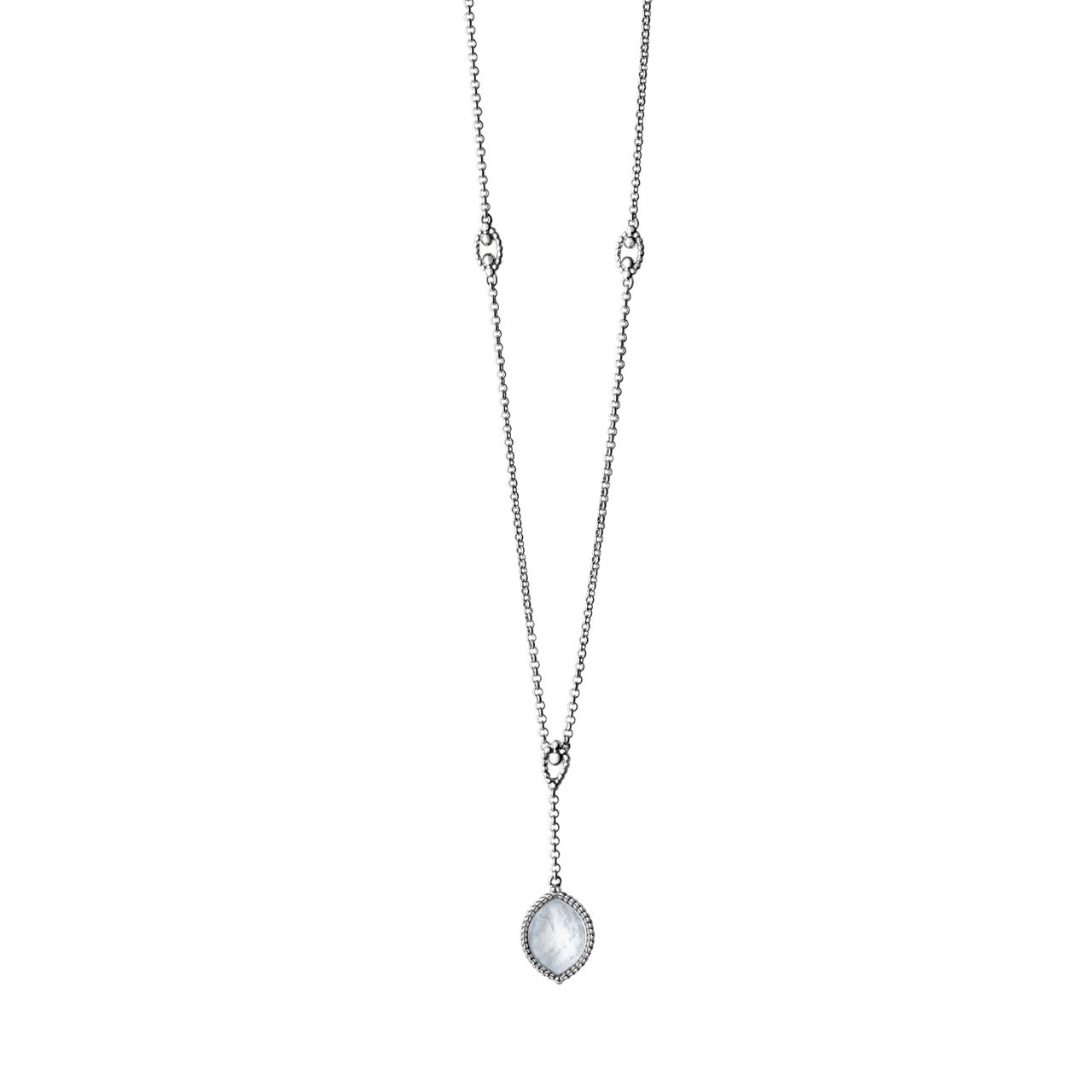 Schmuck Collier Damen 925er Sterling Silber rhodiniert Perlmutt 42+5cm günstig kaufen