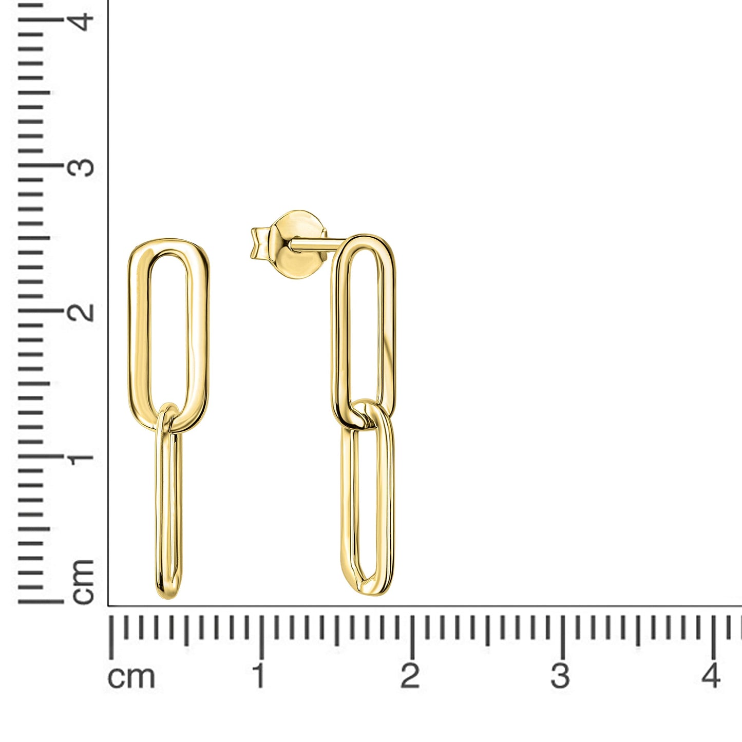 Ohrstecker 925/- Sterling Silber vergoldet 2,4cm
