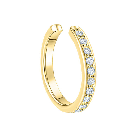 Schmuck Ohrklemme Damen 925er Sterling Silber vergoldet Zirkonia 1,2cm, 1 Paar günstig kaufen