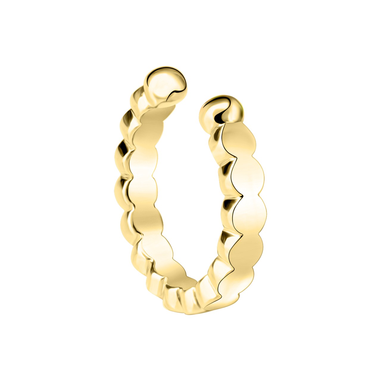 Schmuck Ohrklemme Unisex 925er Sterling Silber vergoldet 1,2cm, 1 Paar günstig kaufen