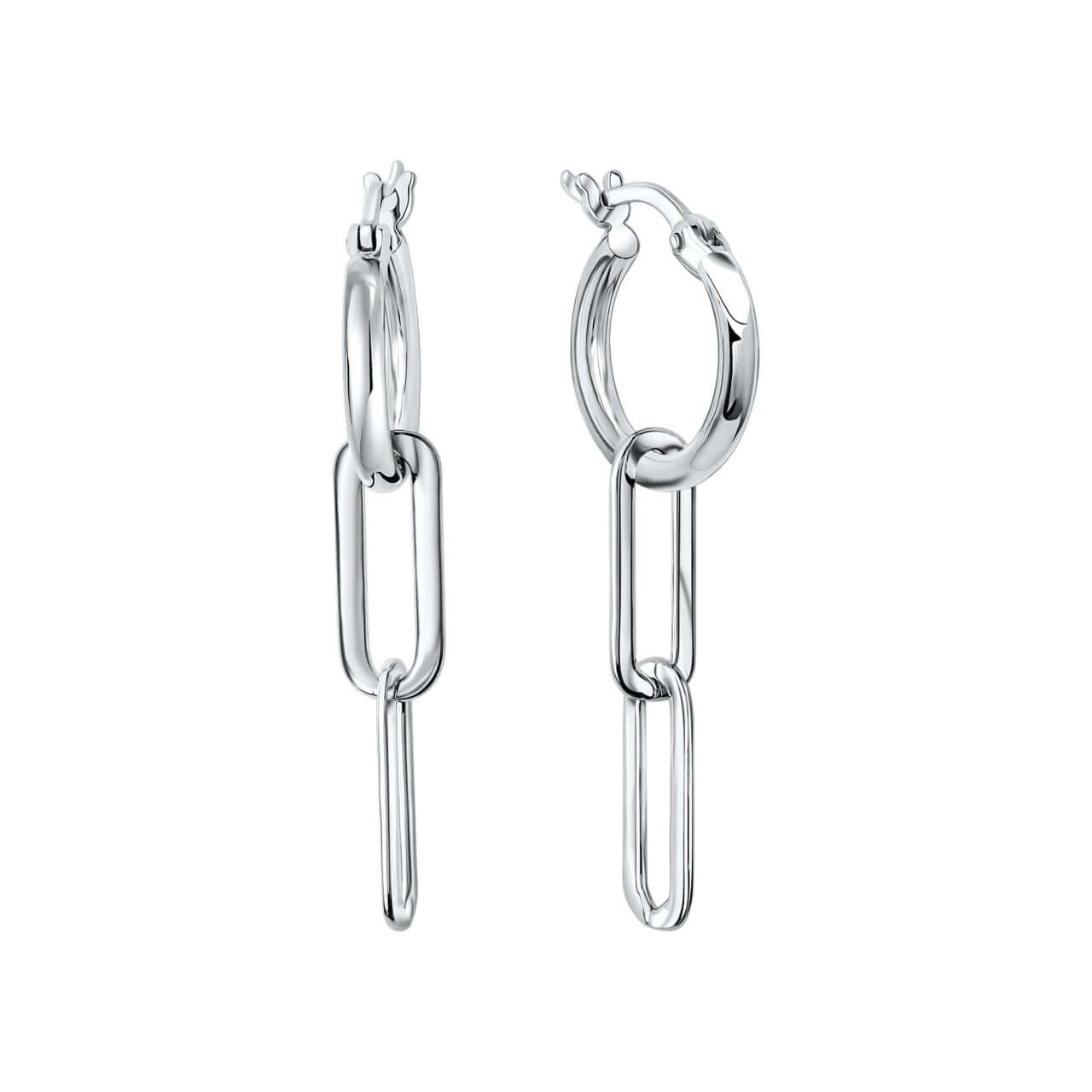 Schmuck Creolen Ohrringe Damen 925-Sterling Silber rhodiniert 3,6cm, 1 Paar günstig kaufen