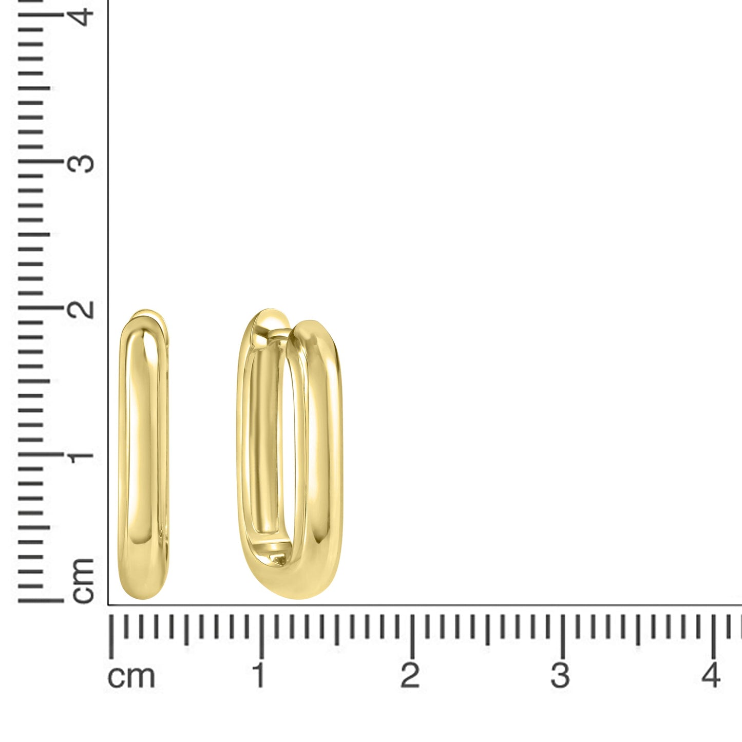 Klappcreolen 925/- Sterling Silber vergoldet 2,1cm