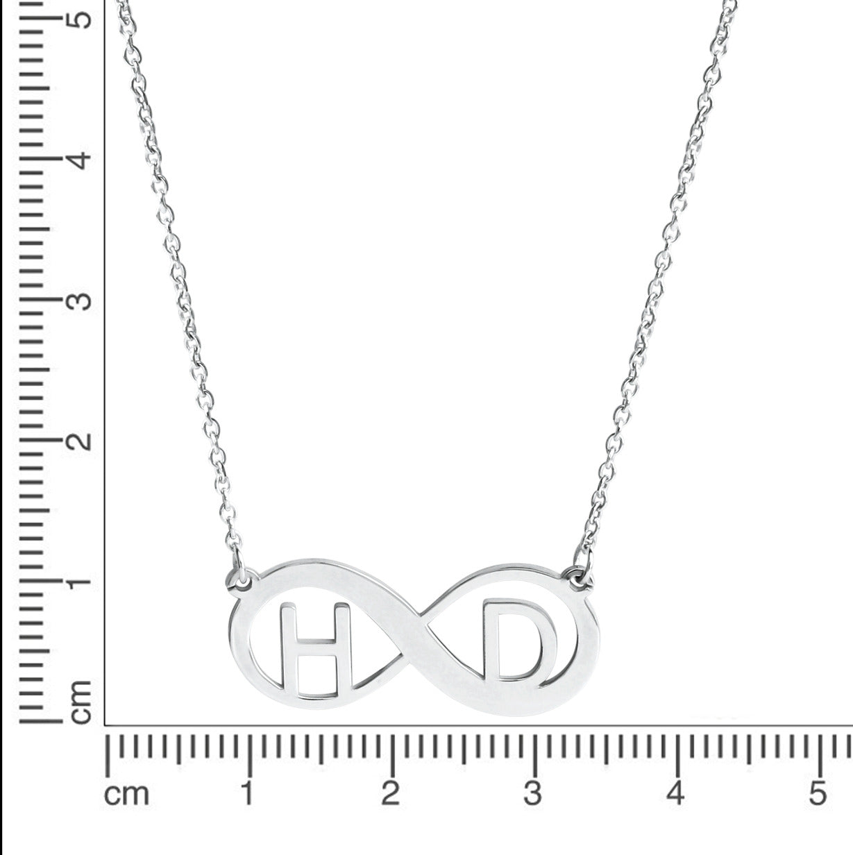 Anhänger mit Kette Ankerkette 925/- Sterling Silber rhodiniert 48,0cm