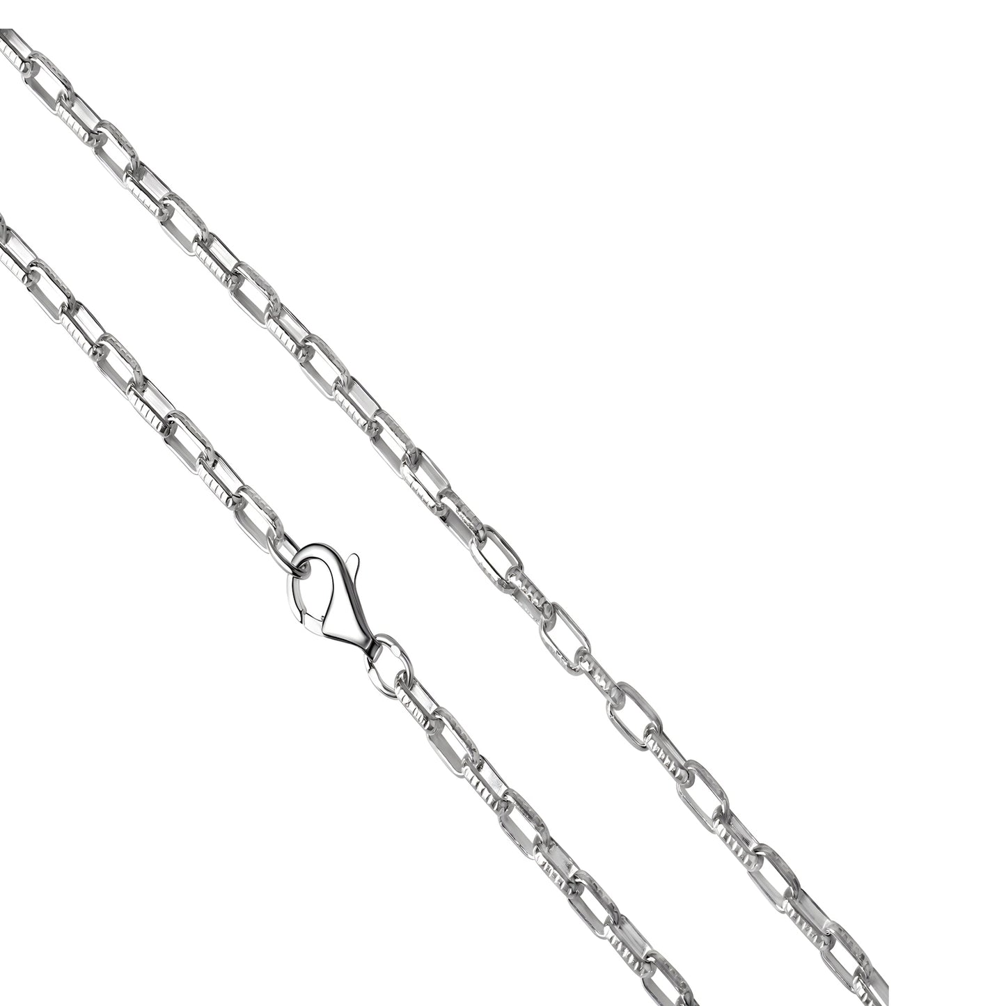 Collier Gliederkette 925/- Sterling Silber versilbert 60cm