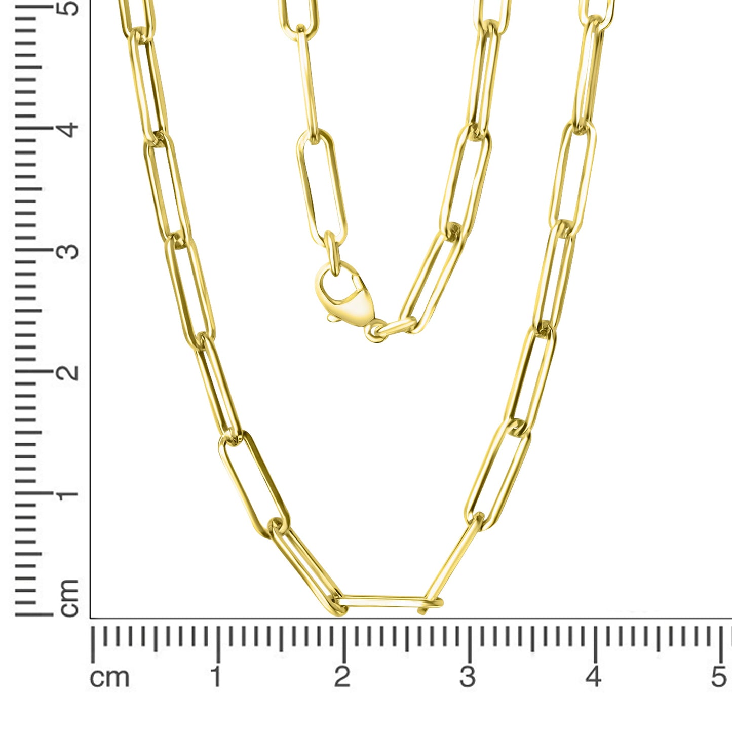Collier Gliederkette 925/- Sterling Silber vergoldet 45cm