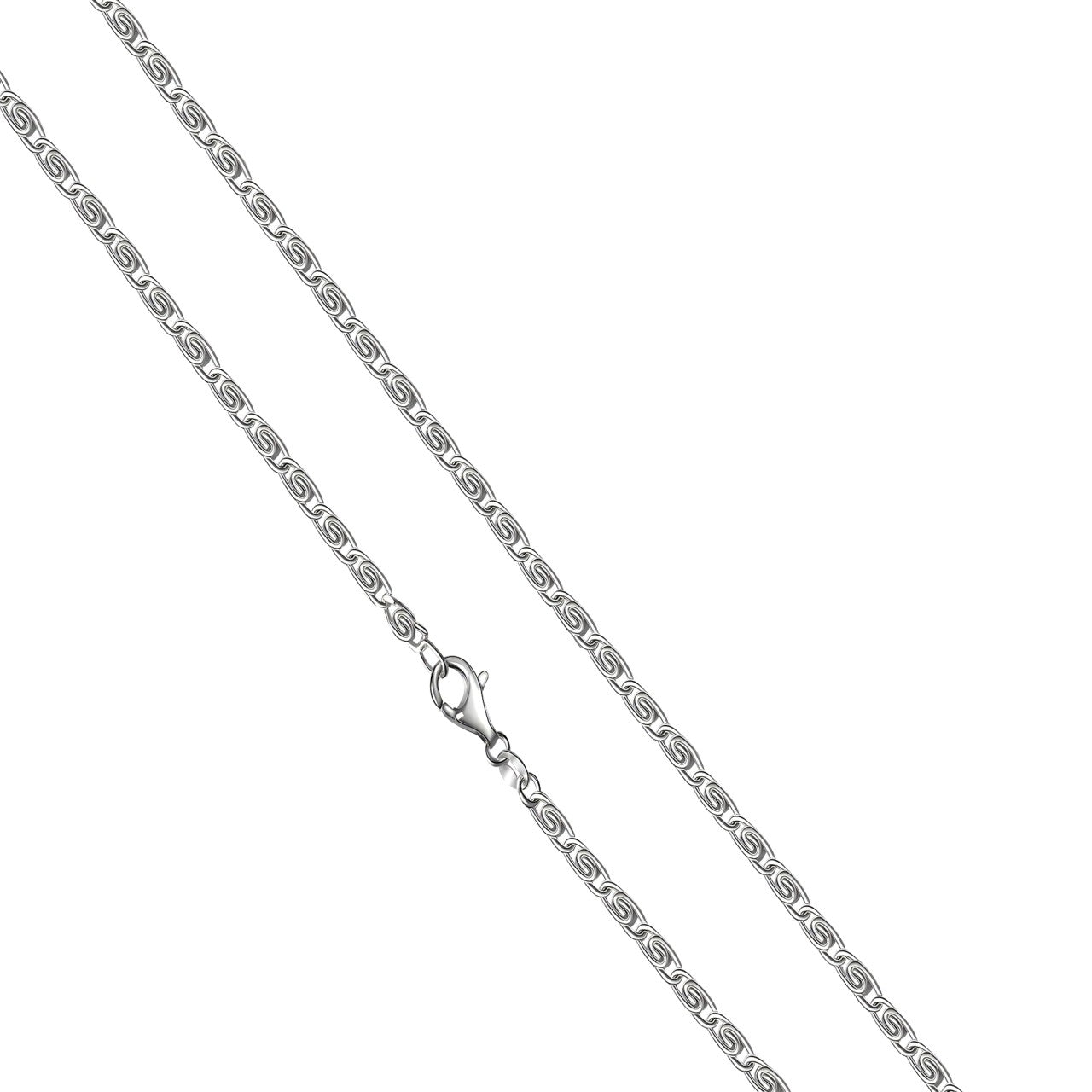 Schmuck Collier Damen 925er Sterling Silber weiß S-Panzer 50cm günstig kaufen
