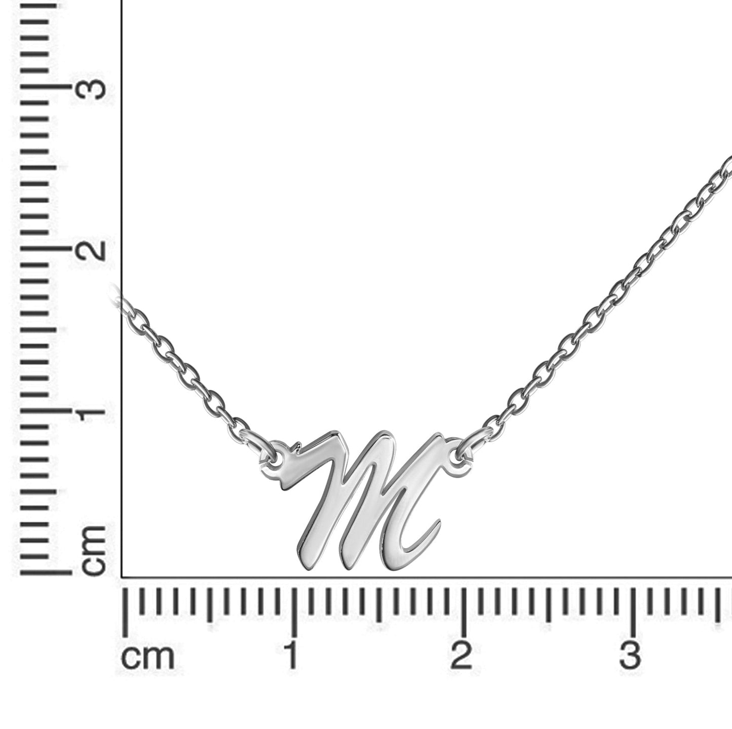 Collier Ankerkette 925/- Sterling Silber rhodiniert 45,0cm