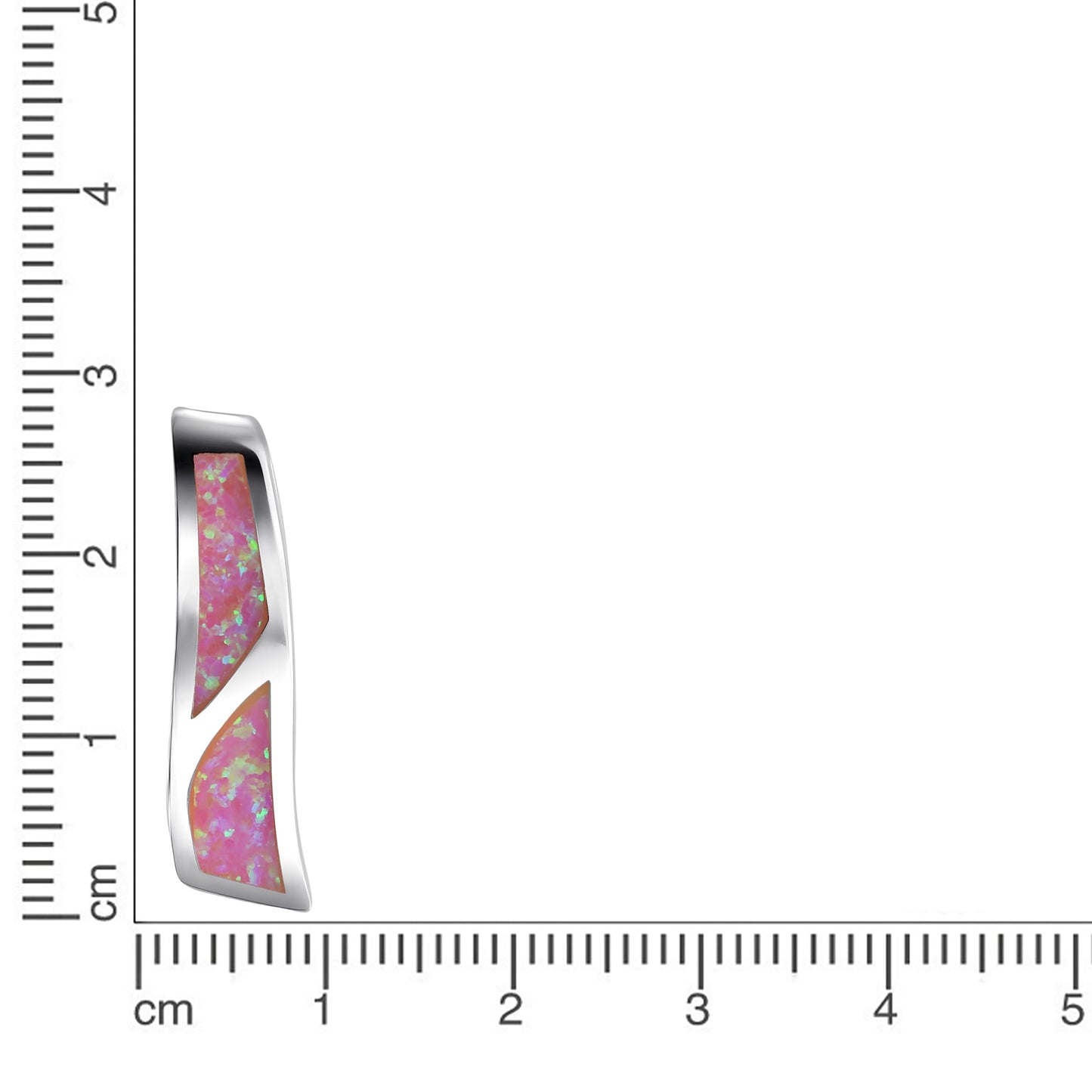 Anhänger 925/- Sterling Silber rhodiniert 2,4cm synth.Opal