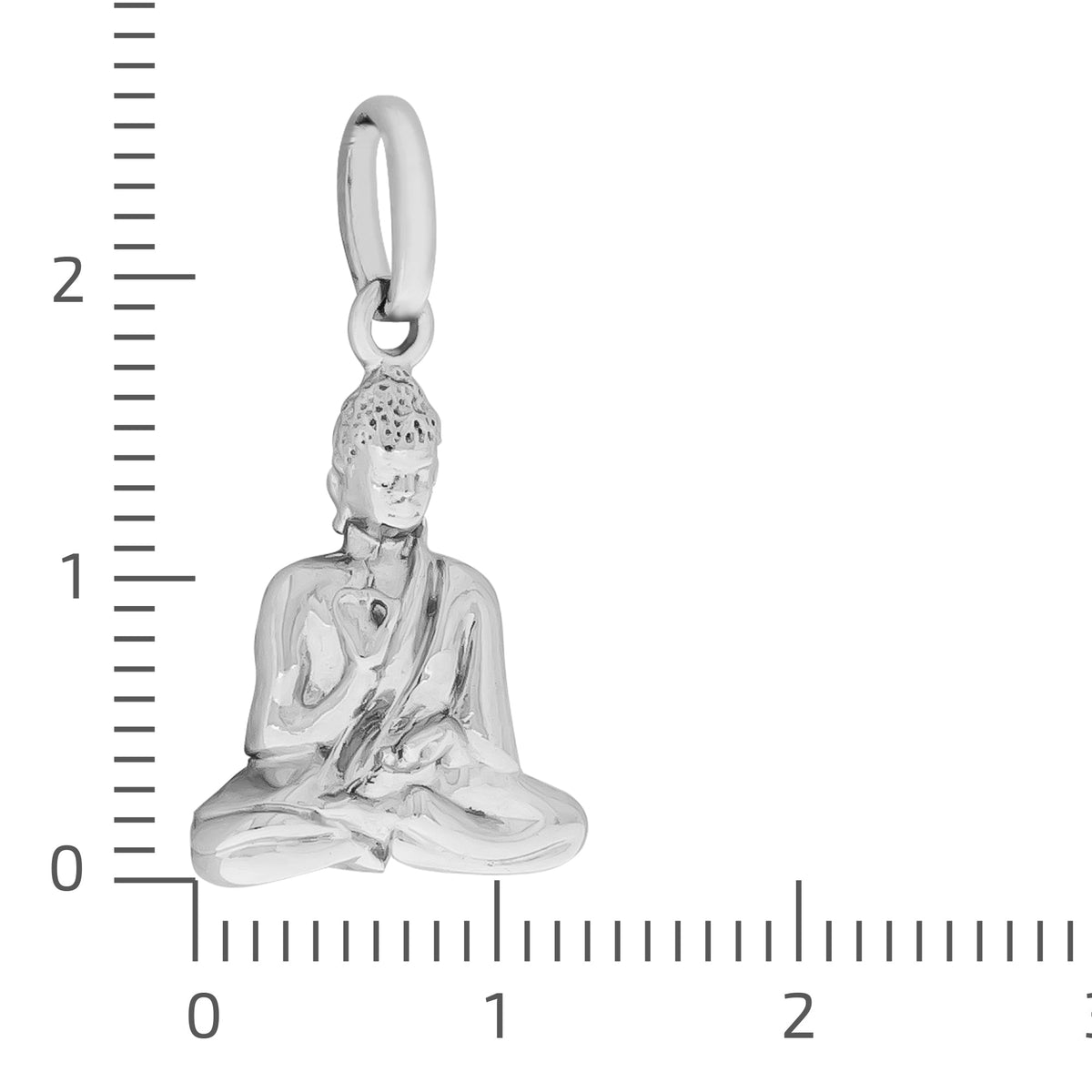 Anhänger 925/- Sterling Silber rhodiniert 2,4cm