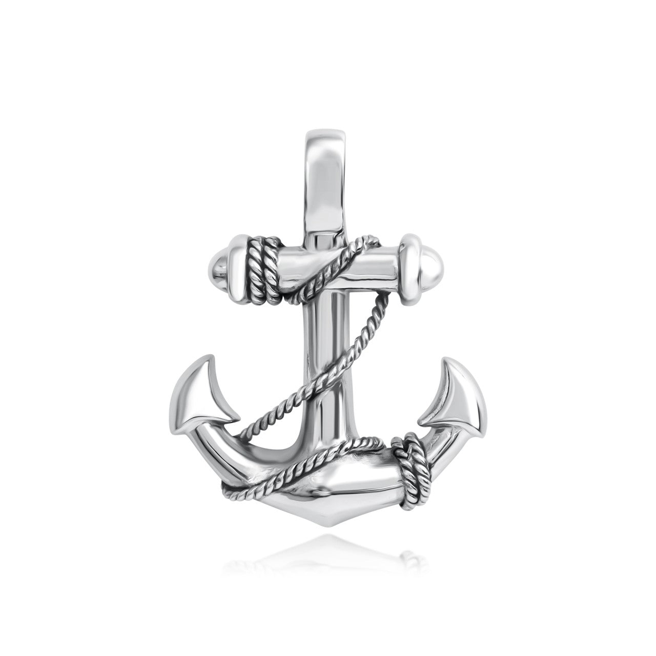 Schmuck Halsketten-Anhänger Herren Edelstahl Motiv Anker 4,1cm günstig kaufen