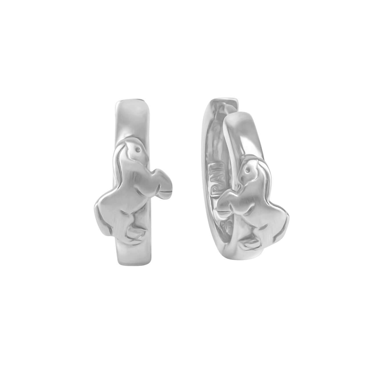 Schmuck Klappcreolen Ohrringe Kinder 925er Sterling Silber mit Pferd 1,4cm, 1 Paar günstig kaufen