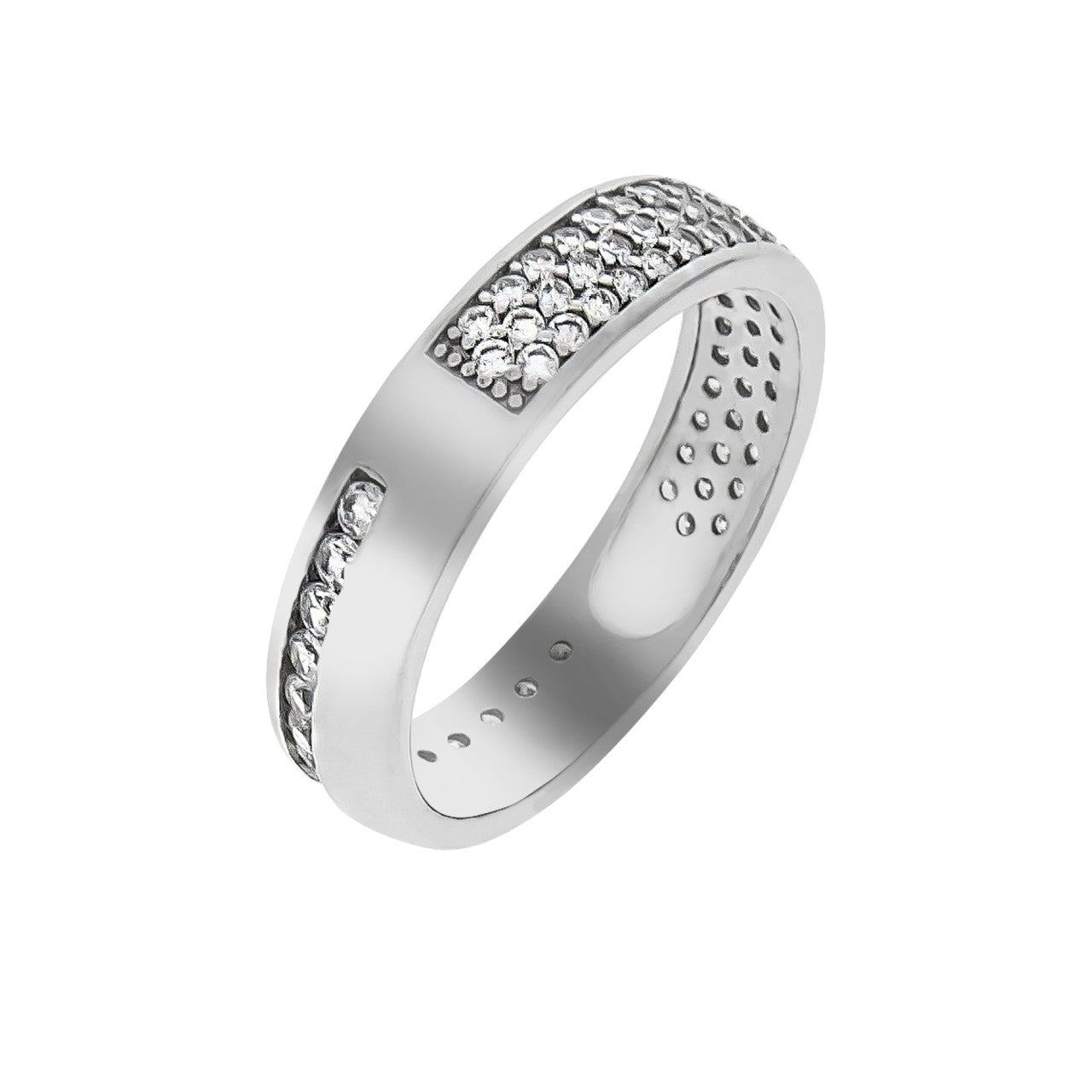 Schmuck Ring Damen 925er Sterling Silber rhodiniert Zirkonia günstig kaufen