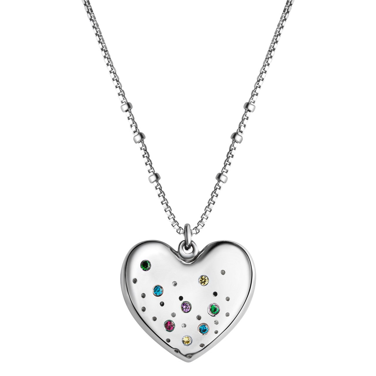 Schmuck Halsketten-Anhänger mit Halskette Damen 925er Sterling Silber rhodiniert Zirkonia 42+3cm günstig kaufen