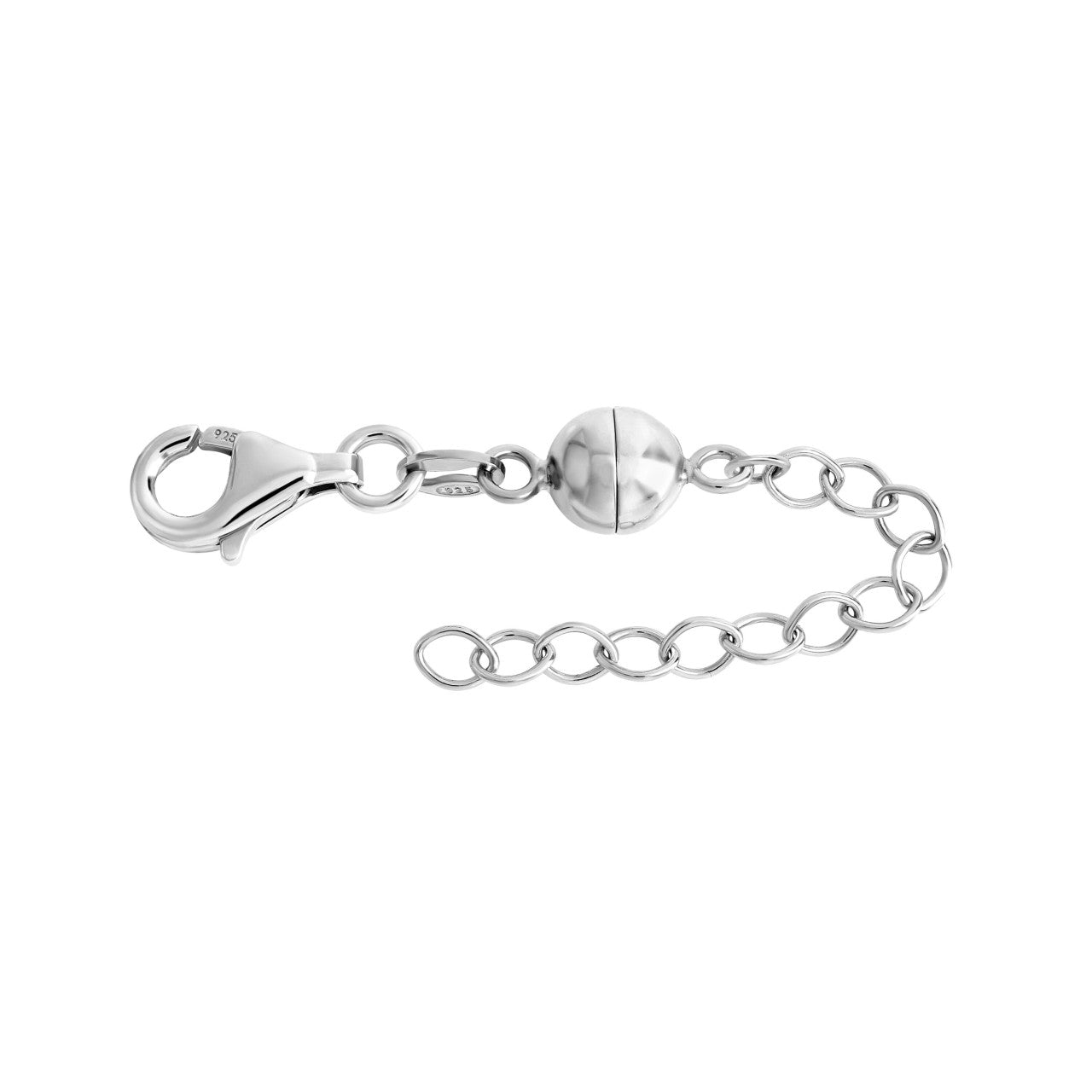 Schmuck Magnetschließe Damen 925er Sterling Silber rhodiniert 7cm günstig kaufen