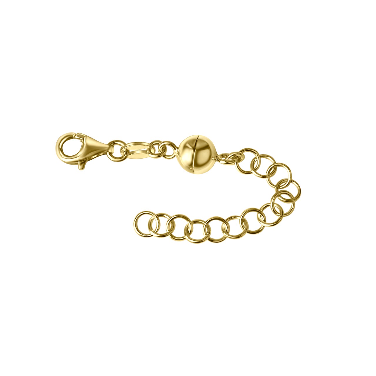 Schmuck Magnetschließe Damen 925er Sterling Silber vergoldet 7cm günstig kaufen