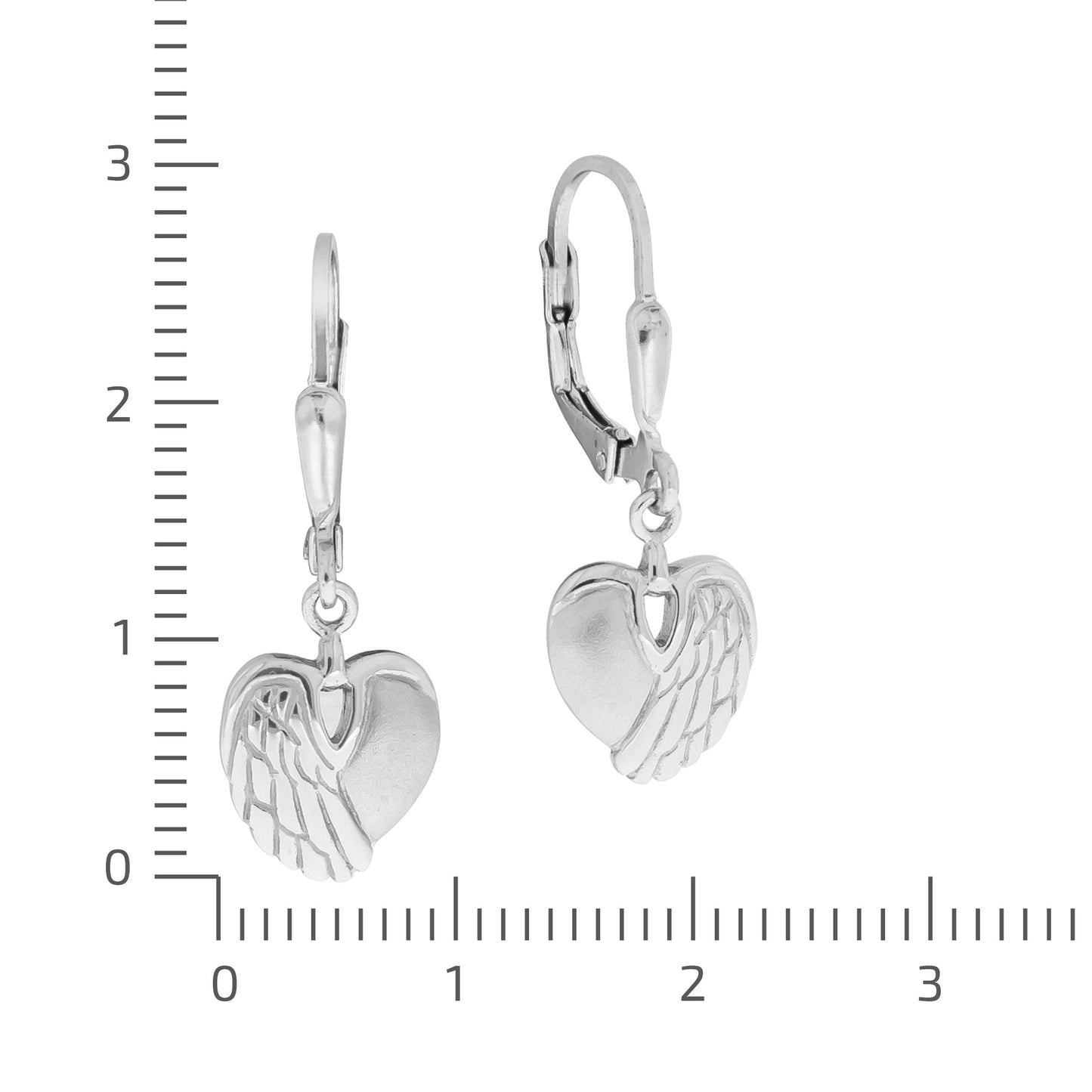 Ohrhänger 925/- Sterling Silber rhodiniert 2,7cm