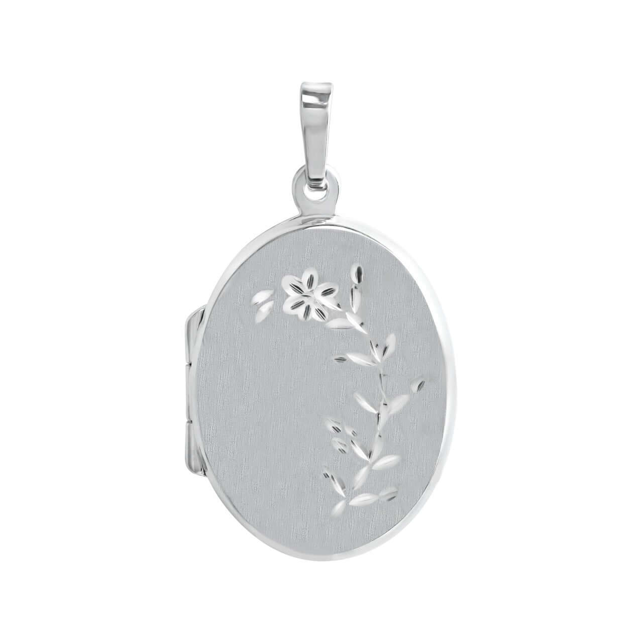 Schmuck Medaillon Damen 925er Sterling Silber rhodiniert oval 2,9cm günstig kaufen