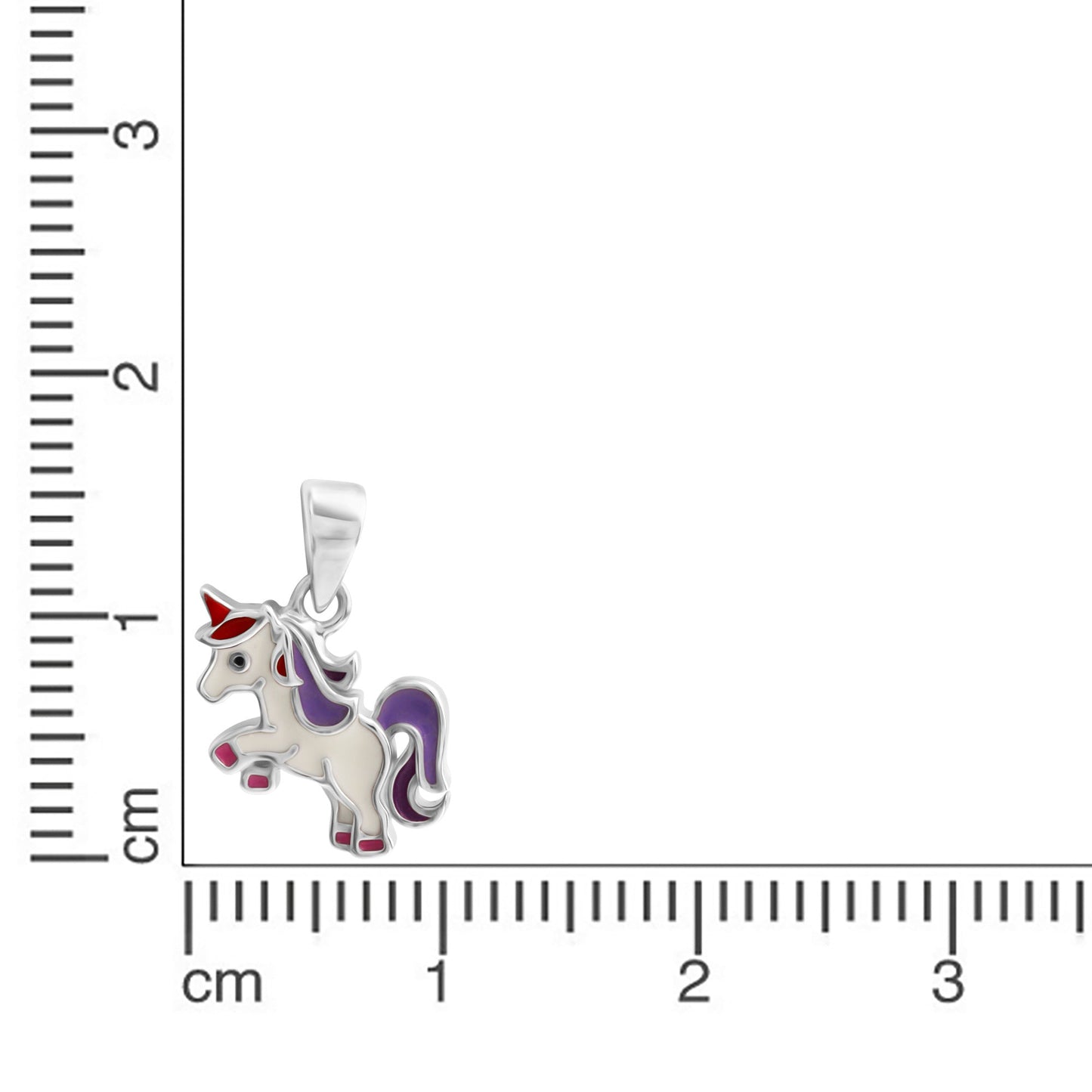 Anhänger 925/- Sterling Silber rhodiniert 1,4cm