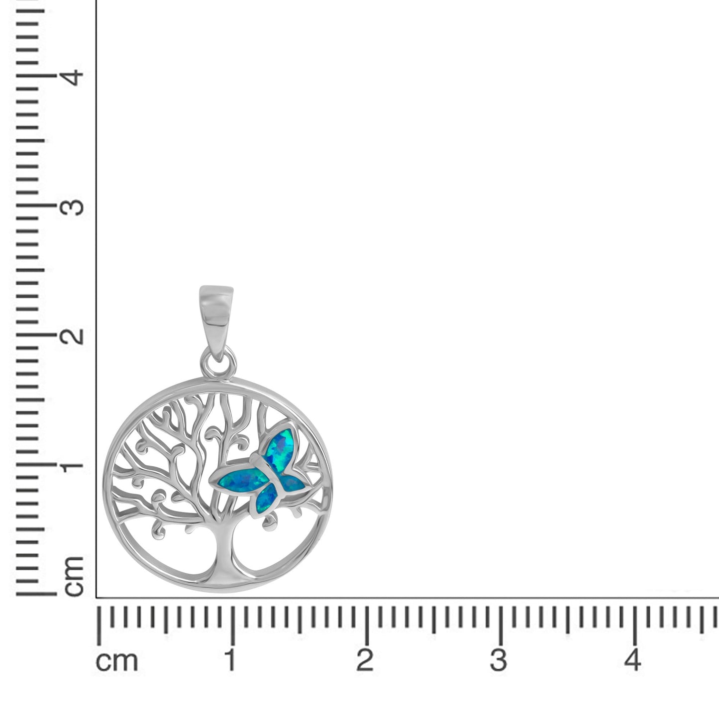 Anhänger 925/- Sterling Silber rhodiniert 2,8cm synth. Opal