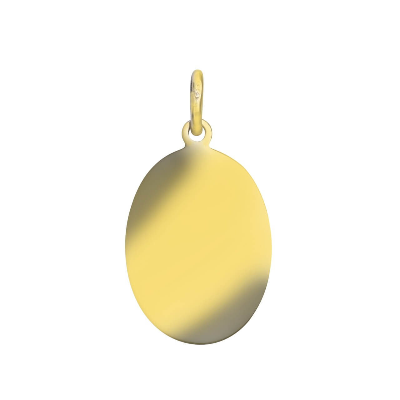 Schmuck Halsketten-Anhänger Damen 333er Gelbgold glanz/matt Goldplatte oval 20x27 mm günstig kaufen